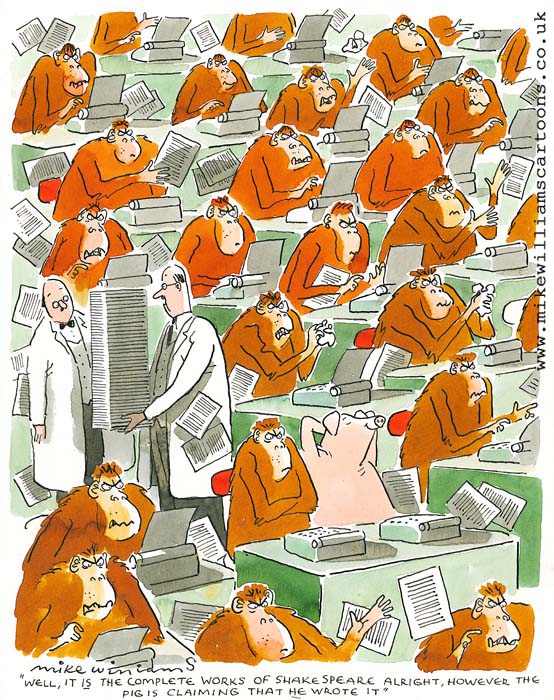 Shakespeare's Works cartoon by Mike Williams